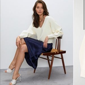 UO Babaton deep V-neck sweatshirt